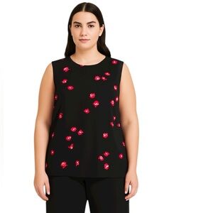Kate Spade - Floral Sleeveless Blouse Top Sz 14